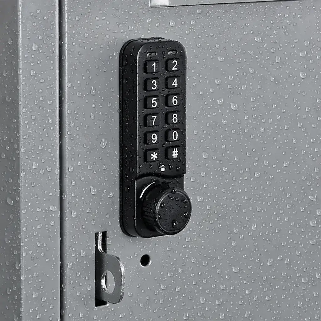 Police lockers with secure access control