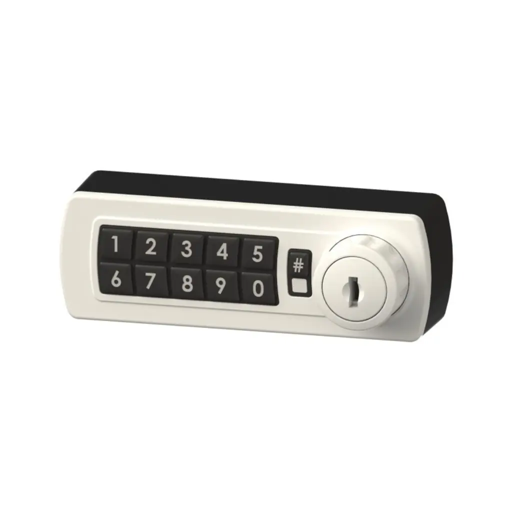 Gemini Digital Combination Lock 3700 - White - Left Hand - Secure Lockers.webp