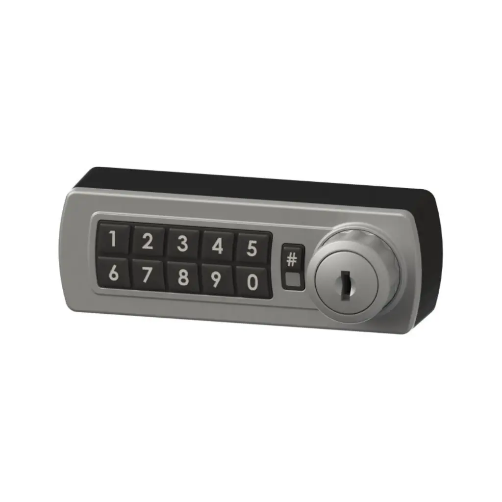 Gemini Digital Combination Lock 3700 - Silver - Left Hand - Secure Lockers.webp