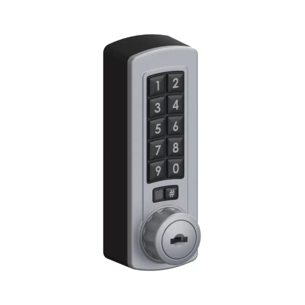 Gemini Digital Combination Lock 3700 - Silver - Vertical - Secure Lockers.webp