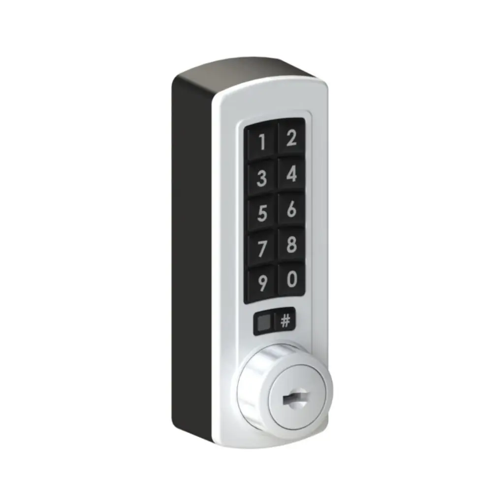 Gemini Digital Combination Lock 3700 - White - Vertical - Secure Lockers.webp