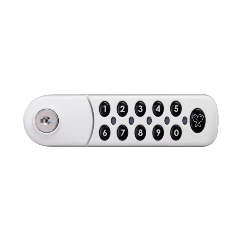 Zenith Digital Combination Lock 3780 - White - Right Handed - Secure Lockers.webp