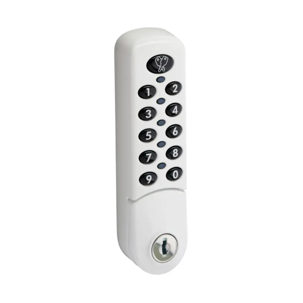 Zenith Digital Combination Lock 3780 - White - Vertical - Secure Lockers.webp