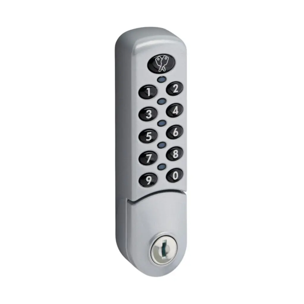 Zenith Digital Combination Lock 3780 - Silver - Vertical - Secure Lockers.webp
