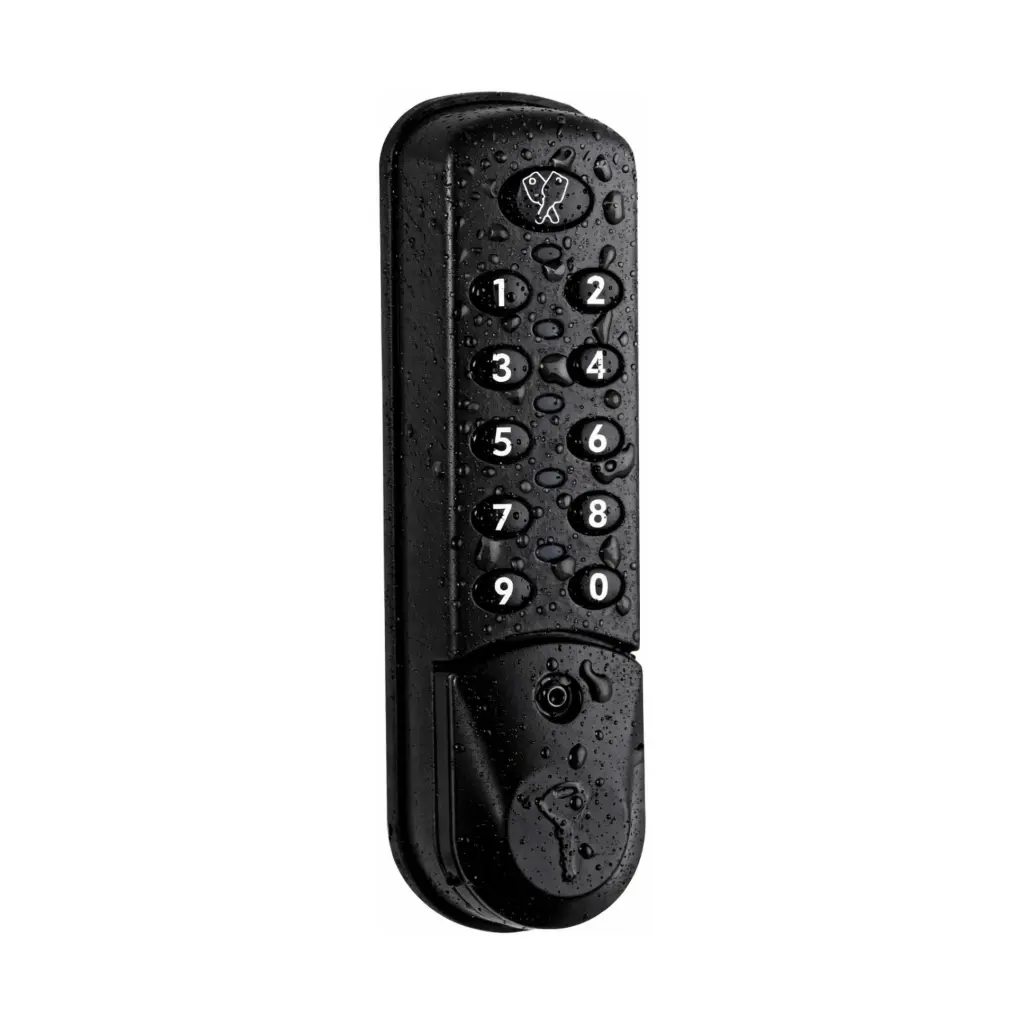 Wet Area Digital Combination Lock 3781 - Black - Vertical - Secure Lockers.webp
