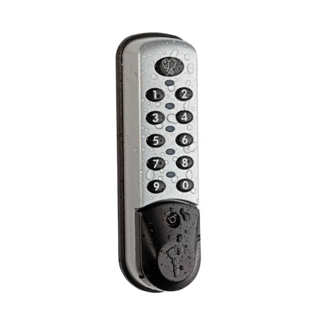 Wet Area Digital Combination Lock 3781 - Silver - Vertical - Secure Lockers.webp