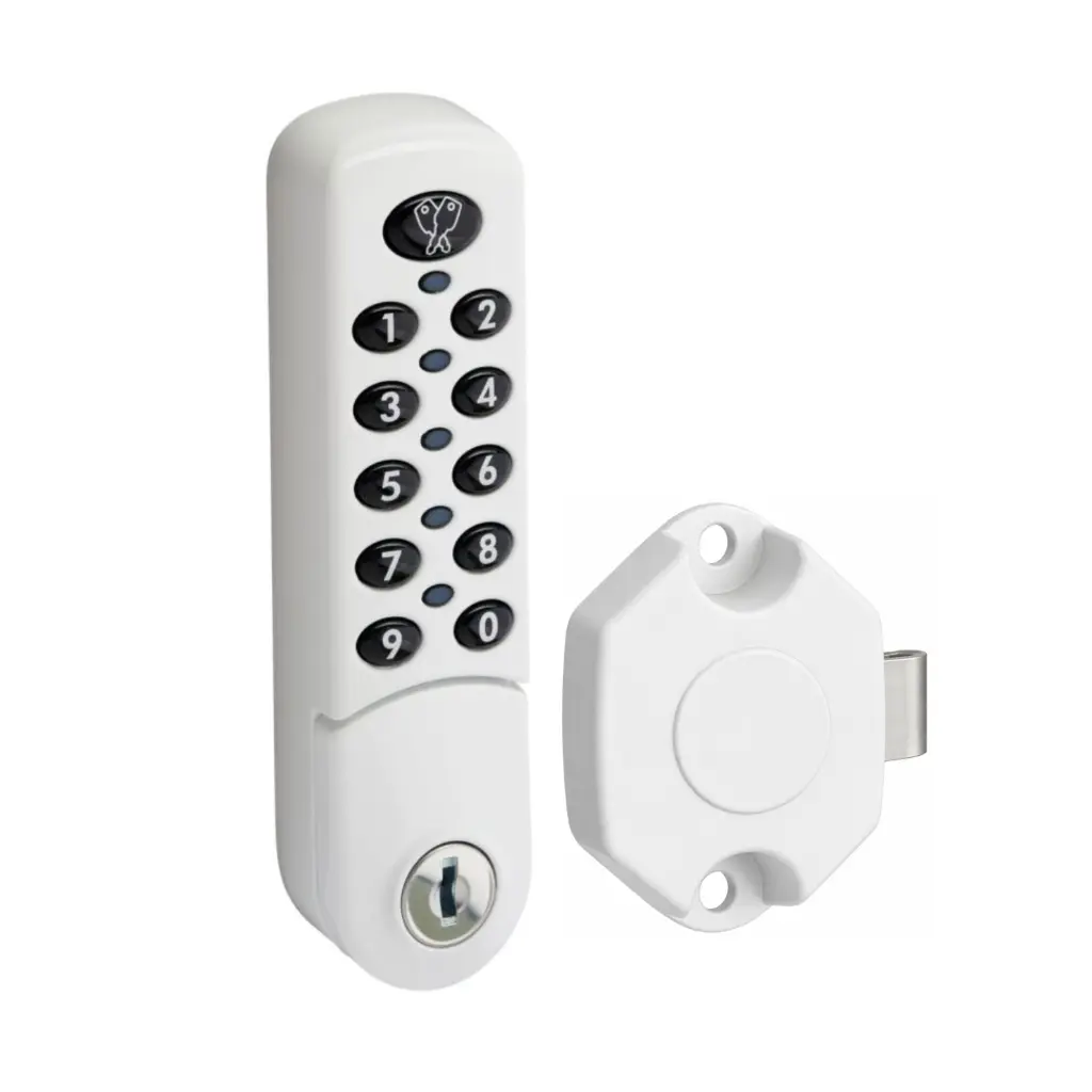 Digital Combination Slamlock 37800 - White - Secure Lockers.webp