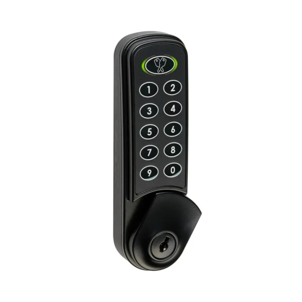 Nimbus Digital Combination Lock 3960 - Black - Open - Secure Lockers.webp