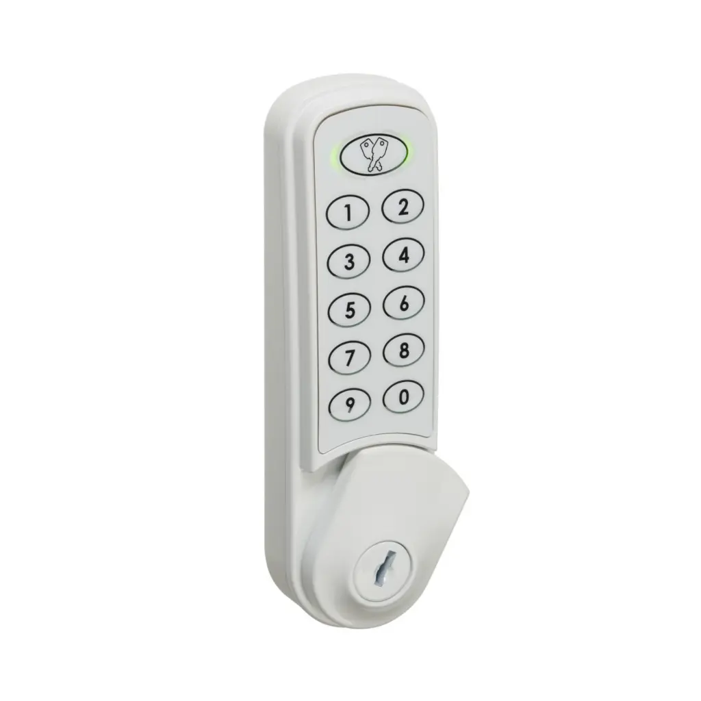 Nimbus Digital Combination Lock 3960 - White - Open - Secure Lockers.webp