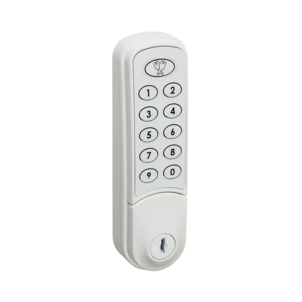 Nimbus Digital Combination Lock 3960 - White - Secure Lockers.webp