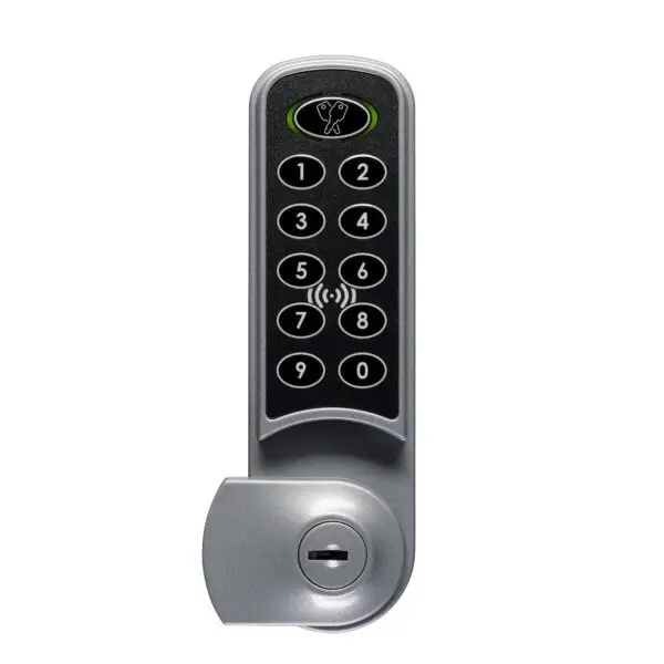 Nimbus RFID Digital Combination Lock 3963 - Silver Open - Secure Lockers.webp