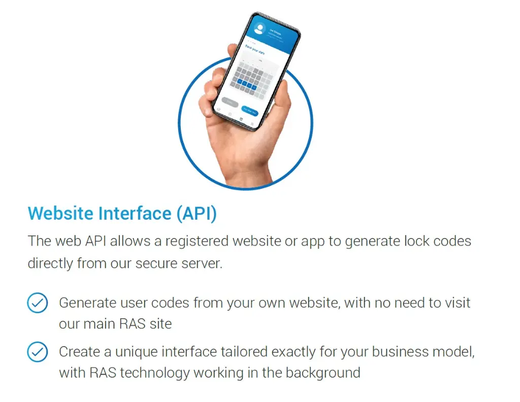 RAS 2.0 Remote Allocation Locking System - Website Interface (API) - Secure Lockers.webp