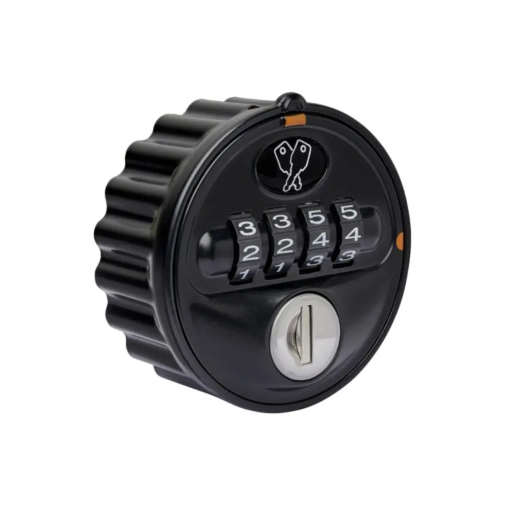 Round Combination Lock 2800 - Black - Public - Secure Lockers.webp