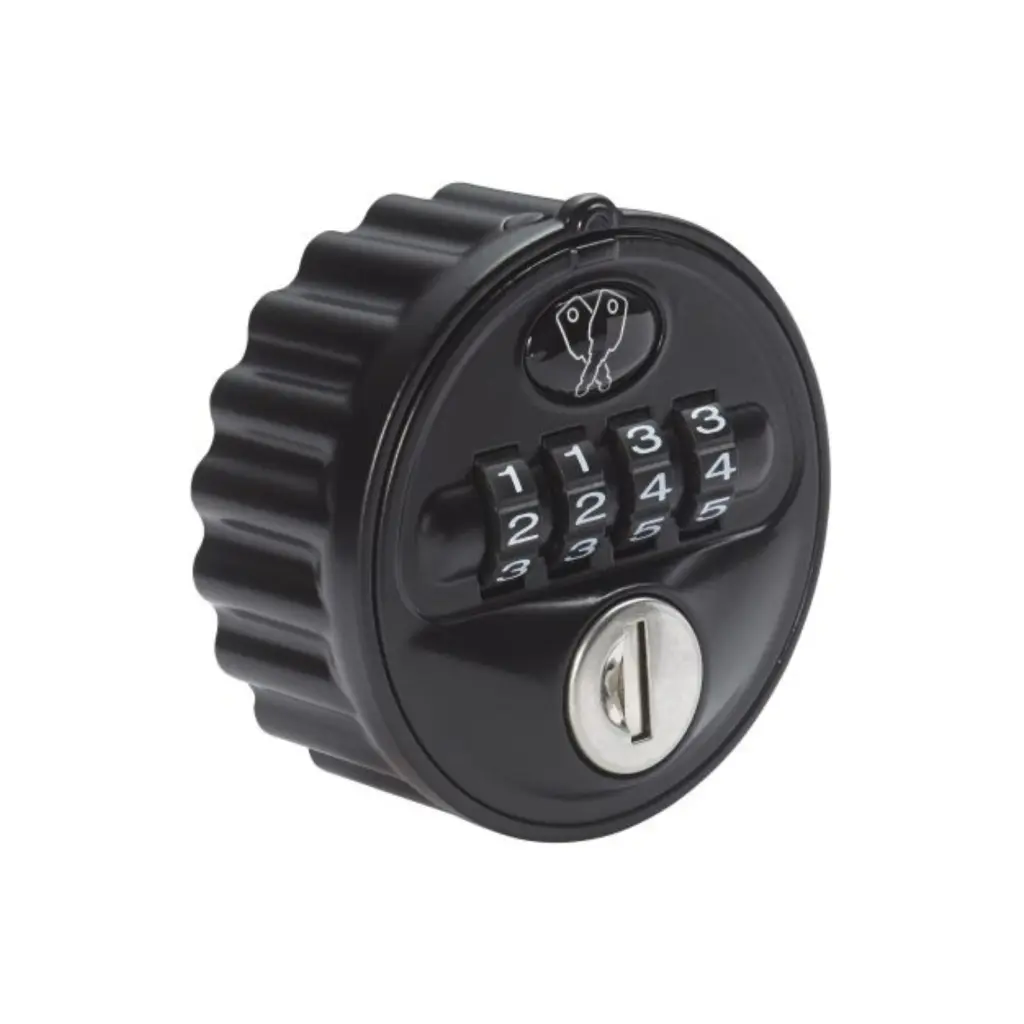 Round Combination Lock 2800 - Black - Private - Secure Lockers.webp