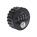 Round Combination Lock 2800 - Black - Private - Secure Lockers.webp
