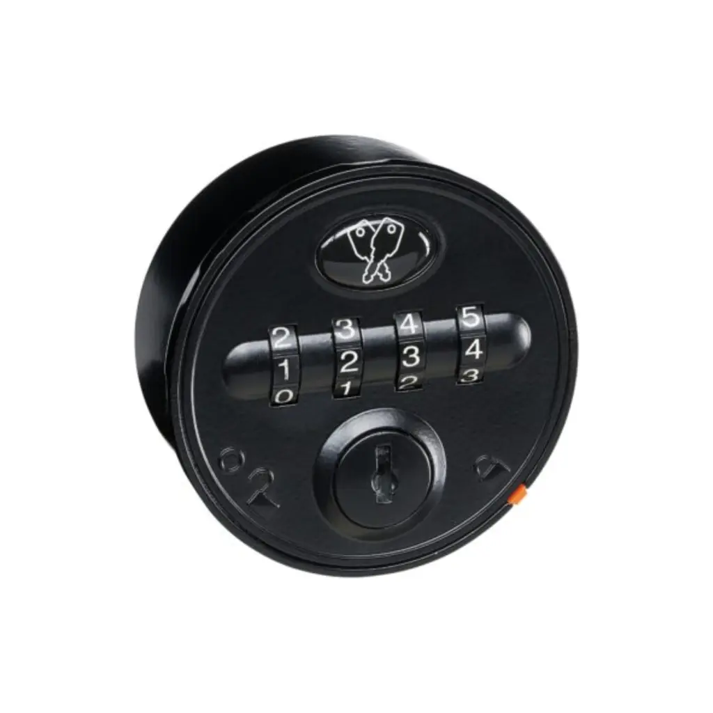 Saros Auto-Scramble Combination Lock 2850 (Private Mode) - Black - Secure Lockers.webp