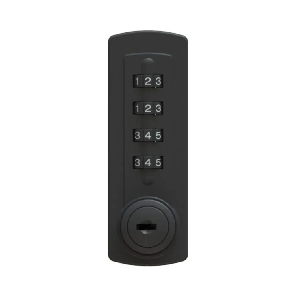 Gemini Mechanical Combination Lock 2700 - Black - Vertical - Private - Secure Lockers.webp