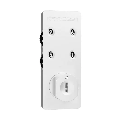 Keyless1 Mechanical Combination Lock (Public + Private) - Matte White - Secure Lockers.webp