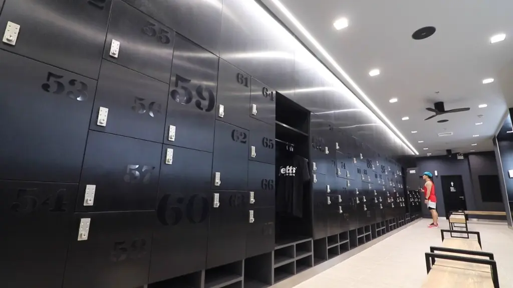 Keyless1 Mechanical Combination Lock - Black Multi Size Black End of Trip Lockers - Secure Lockers.webp