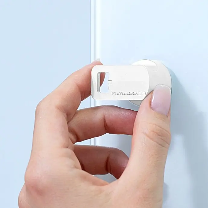 KeylessH3 Latchlock (Provision for Padlock) - White - Secure Lockers.webp