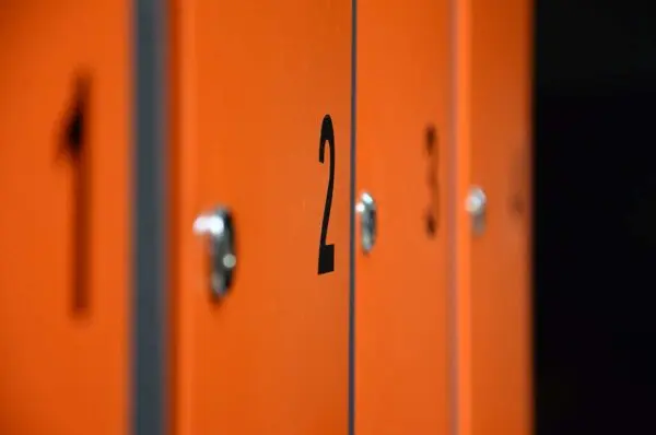 Standard Key Camlock - Orange Metal Lockers - Secure Lockers.webp