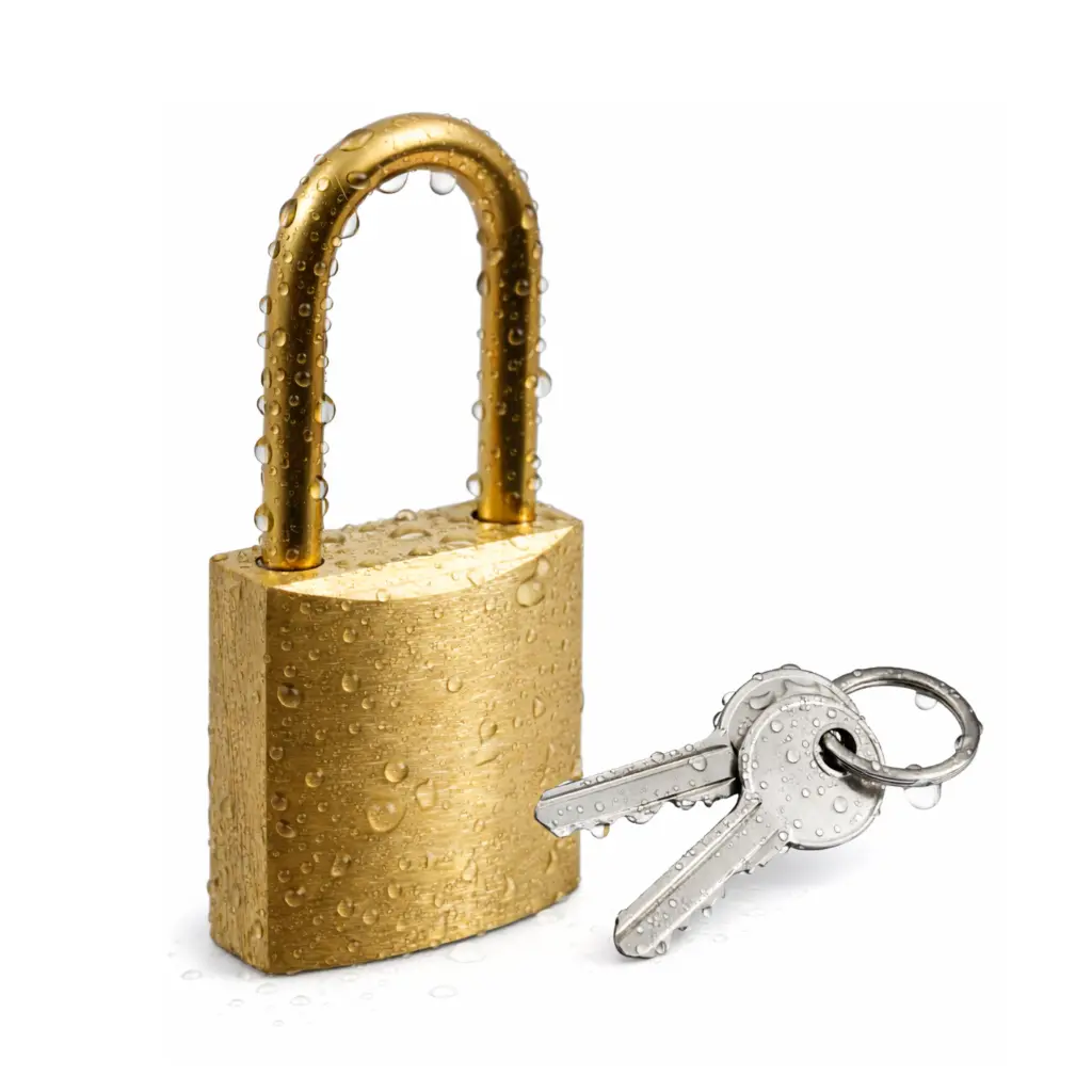Brass Locker Padlock 2502 - Wet Area - Secure Lockers.webp