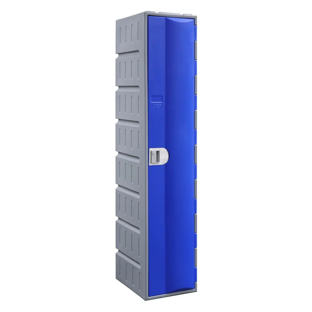 Single Door HDPE Heavy Duty Plastic Locker - Blue - Secure Lockers.webp