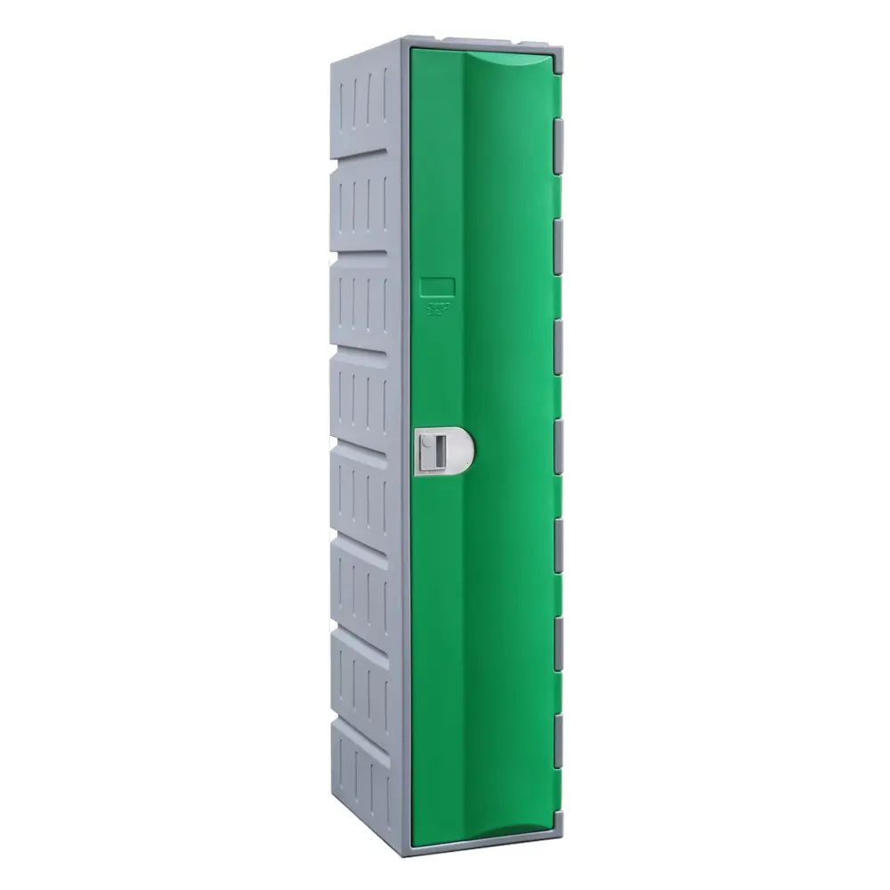Single Door HDPE Heavy Duty Plastic Locker - Green - Secure Lockers.webp