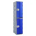 Two Door HDPE Heavy Duty Plastic Locker - Blue - Secure Lockers.webp
