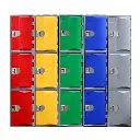 3 Door HDPE Heavy Duty Plastic Locker - Multi Colours - Secure Lockers.webp