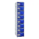 Eight Door HDPE Heavy Duty Plastic Locker - Blue - Secure Lockers.webp