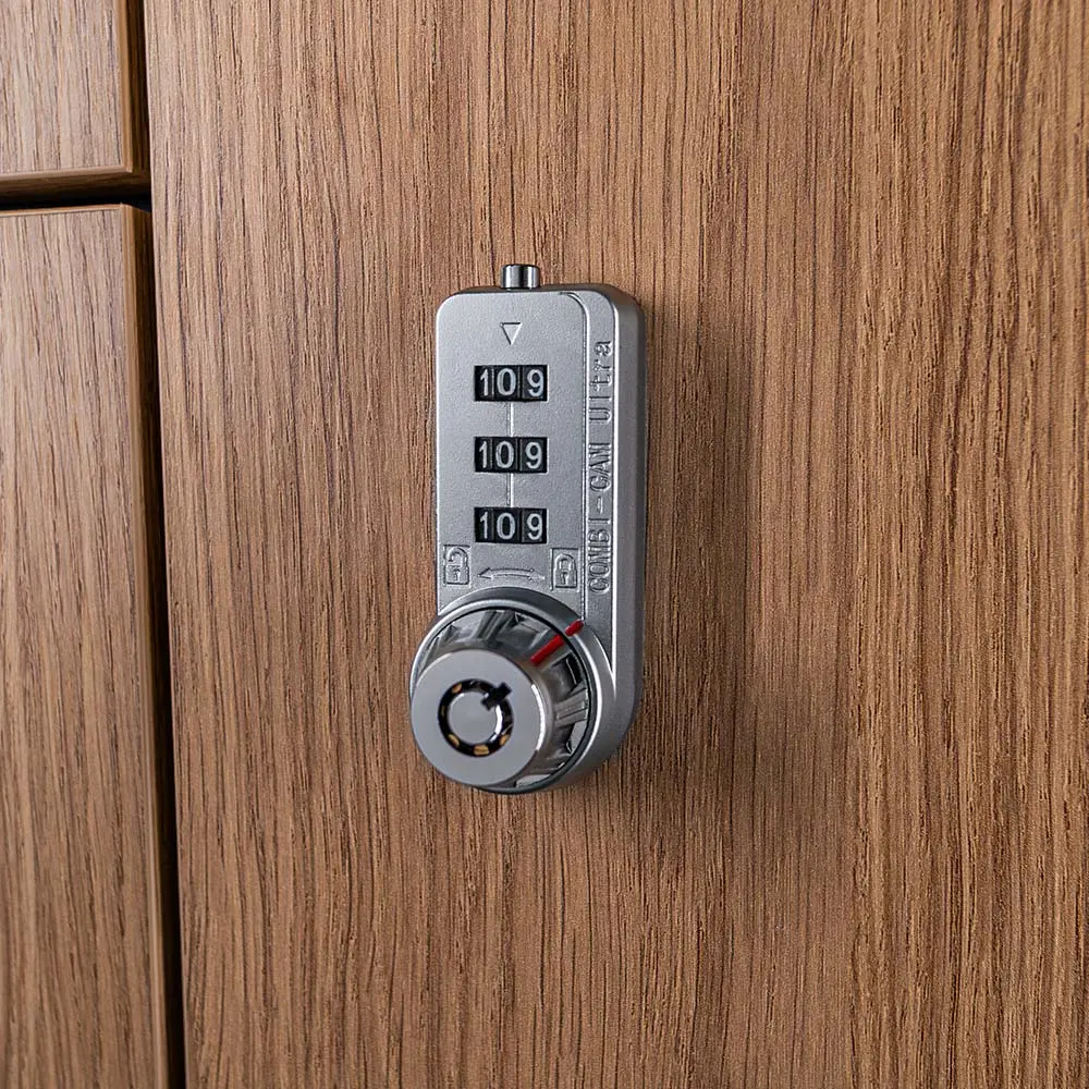 Ultra Combi-Cam Lock 7440 (Public - Private) - Silver - Timber Laminate Locker - Secure Lockers.webp