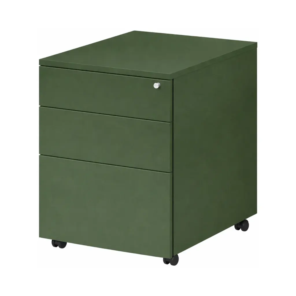 Trimline Mobile Pedestal - Secure Lockers - Lawn Green.webp