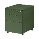Trimline Mobile Pedestal - Secure Lockers - Lawn Green.webp