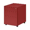 Trimline Mobile Pedestal - Secure Lockers - Signal Red.webp