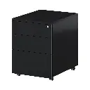 Trimline Mobile Pedestal - Secure Lockers - Black Satin.webp