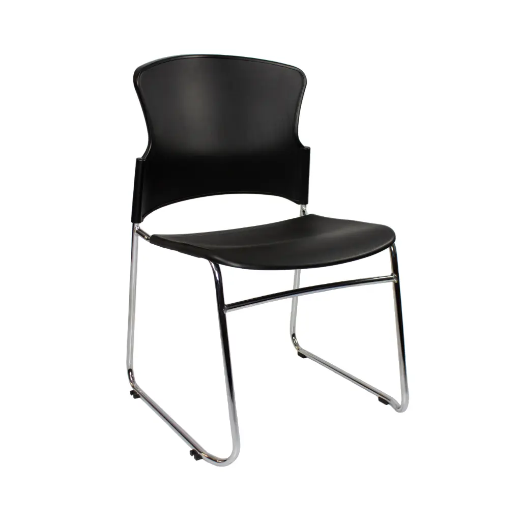 Adam Visitor Chair - Plastic Black.webp
