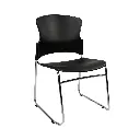 Adam Visitor Chair - Plastic Black.webp