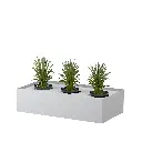 Tambour Door Cabinet - Planter Box - 225Hx900Wx463D - White Satin - Secure Lockers.webp