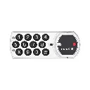 MiniK 10 PIN or NFC Digital Combination Lock - White - Left Handed - Secure Lockers.webp