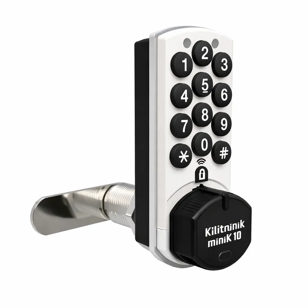 MiniK 10 PIN or NFC Digital Combination Lock - White - Secure Lockers.webp