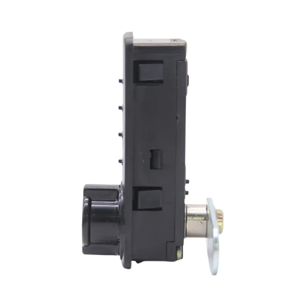 Mechanical Combination Lock - Black - Vertical - Side - Secure Lockers.webp