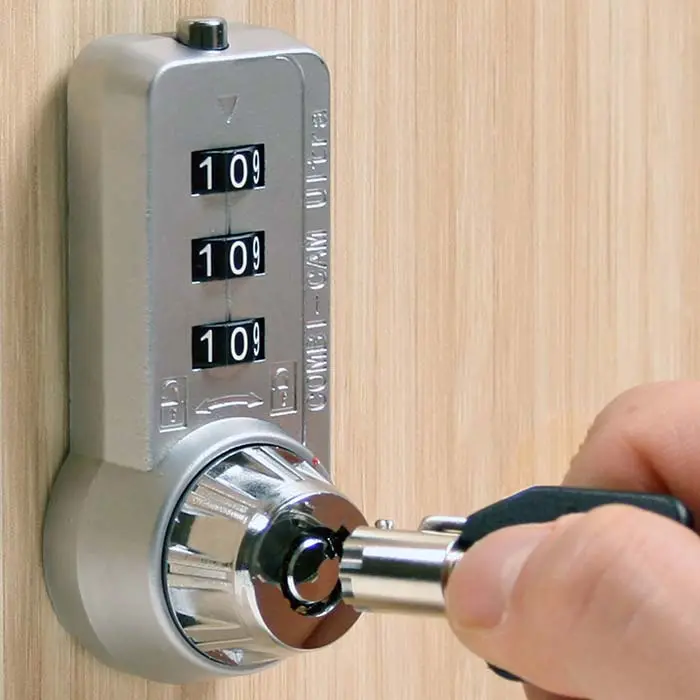 Metal Mechanical Combination Lock (Private) - Timber Laminate Locker - Secure Lockers.webp