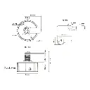 Metal Round Combination Lock  - Dimensions - Secure Lockers.webp
