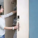 5 Digit Touch Pad Digital Lock - Single Door Laminate Locker - Secure Lockers.webp