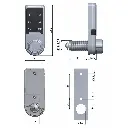 5 Digit Touch Pad Digital Lock - Dimensions - Secure Lockers.webp