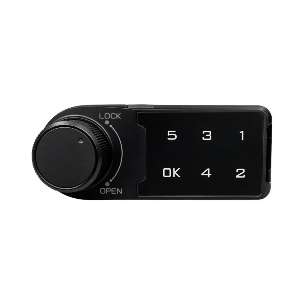 5 Digit Touch Pad Digital Lock - Black - Horozontal Right Handed - Secure Lockers.webp