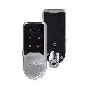 5 Digit Touch Pad Digital Lock - Silver - Front Back View - Secure Lockers.webp