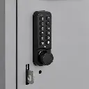 Push Button Digital Combination Lock - Grey Metal Locker - Secure Lockers.webp