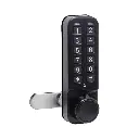 Push Button Digital Combination Lock - Black - Vertical - Secure Lockers.webp